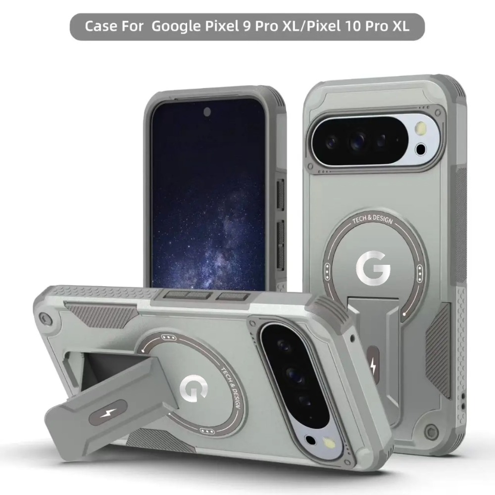 Magnetic Charging Stand - Wojskowe etui na telefon z pancerzem,