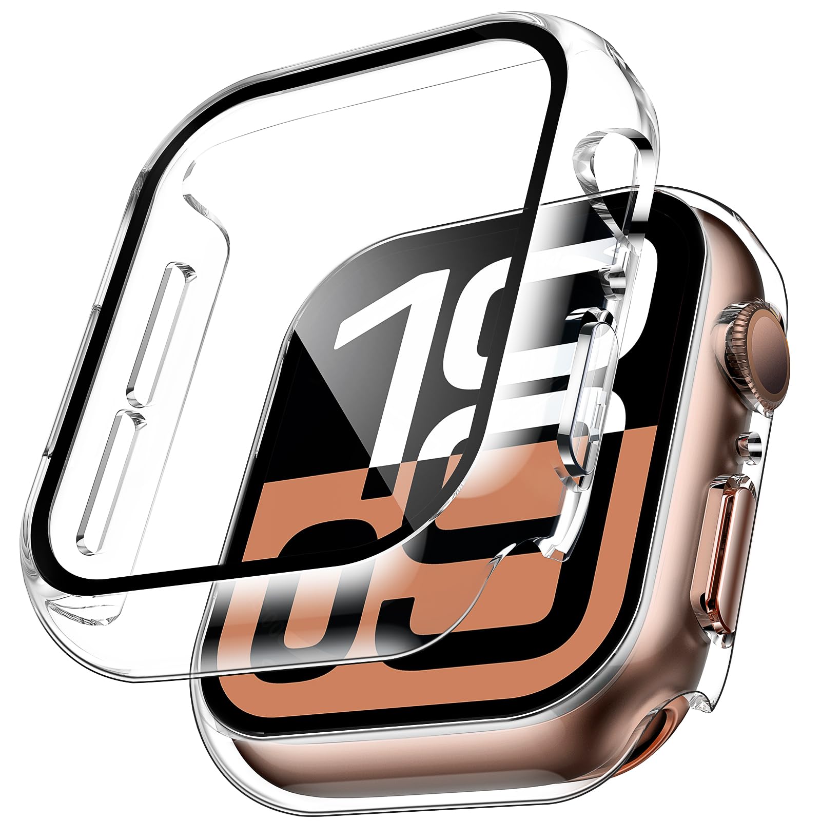 Apple Smartwatch Accessories - 2 szt. Szkło Hartowane Etui Ochronne