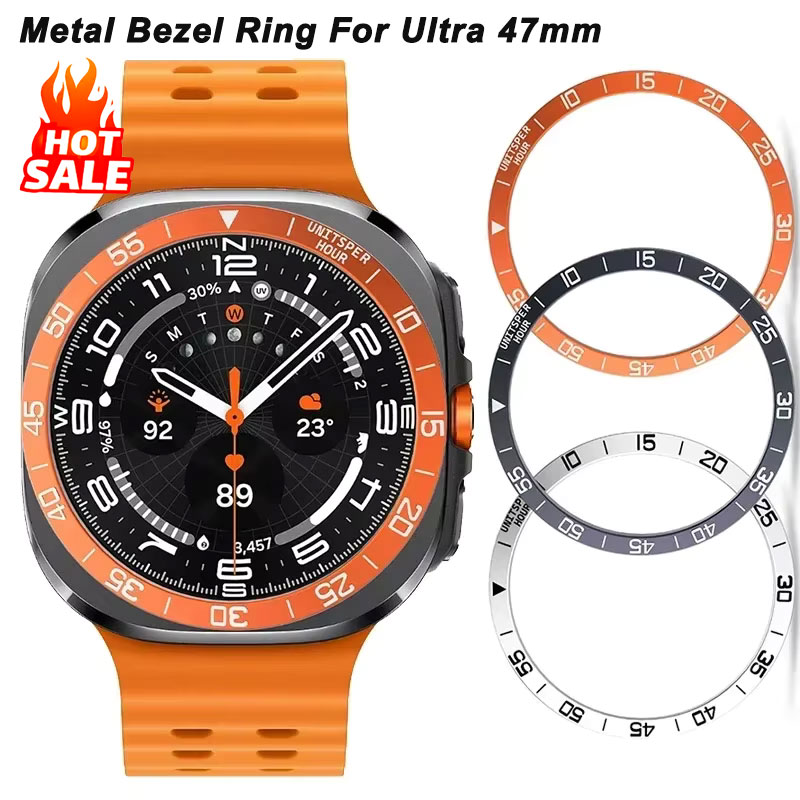 Android Smartwatch Accessories - Metalowa osłona Bezel Ring Case do