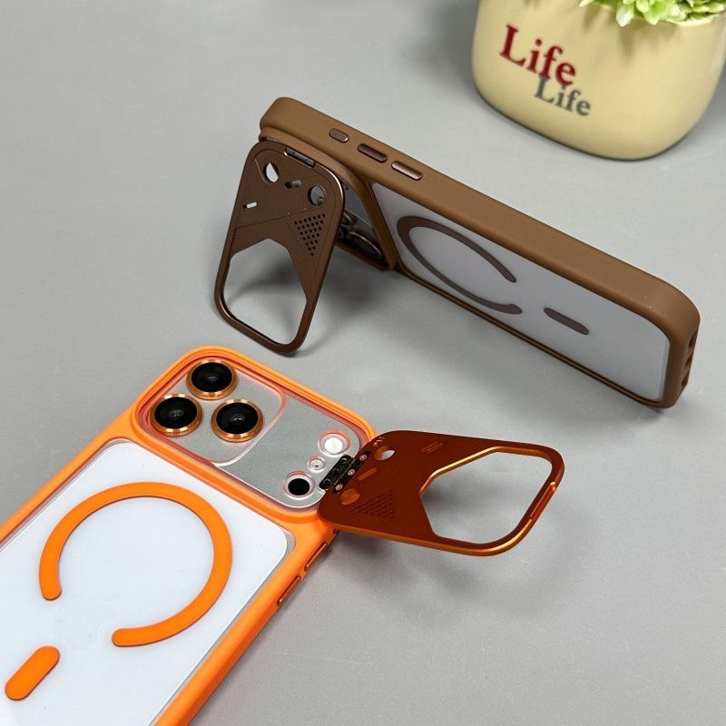 Magnetic Charging Stand - Luksusowe, odporne na wstrząsy metalowe etui