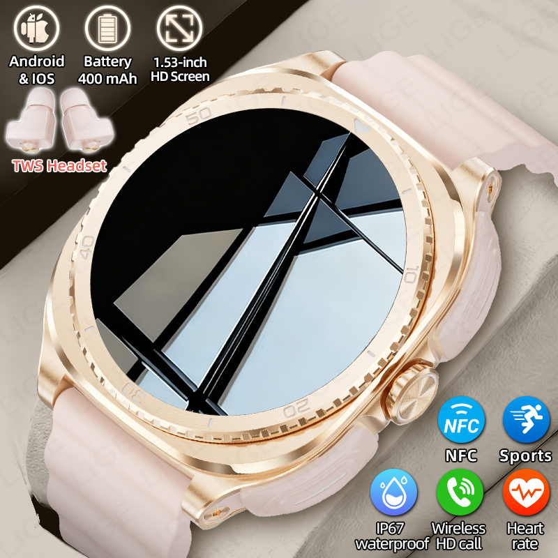Smartwatch Nexus - LIGE 2 w 1 Słuchawki TWS