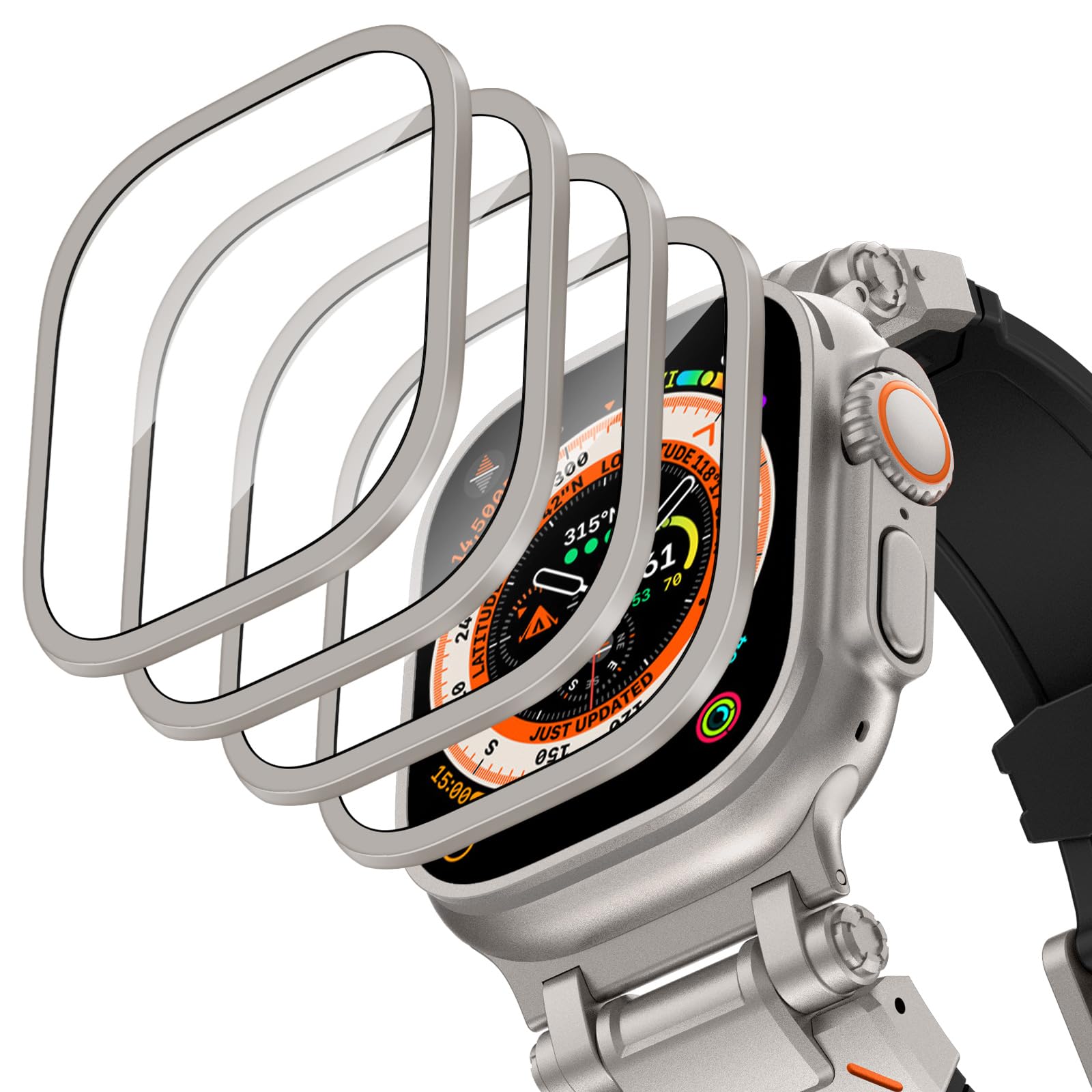 Smartwatch Straps & Accessories - Obudowa ze stopu aluminium + szkło