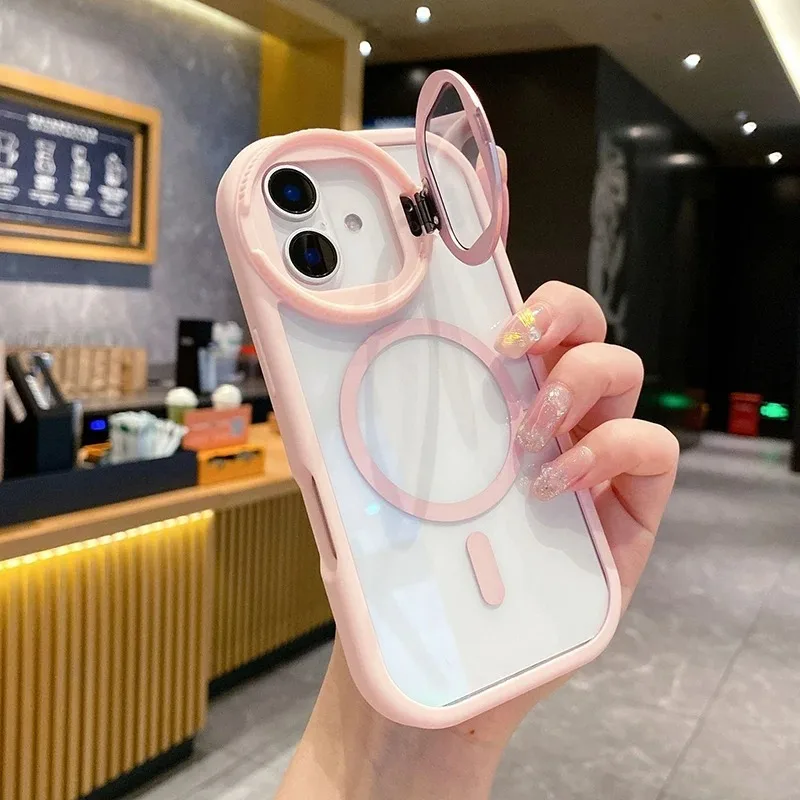Magnetic Charging Stand - Przezroczyste etui z podstawką na aparat