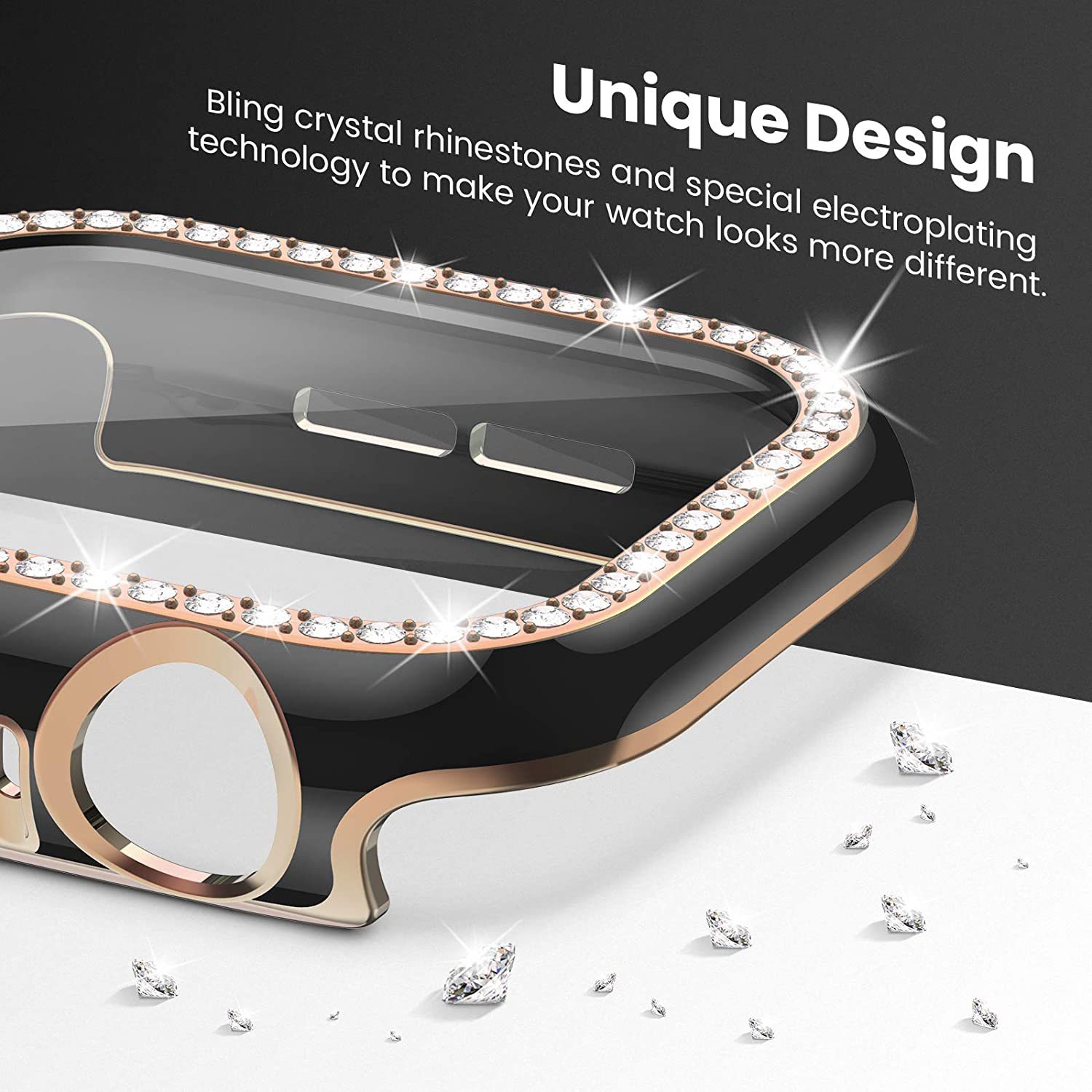 Bling Glass+Cover do Apple Wat – Smartwatch Band Accessories recenzja i cena