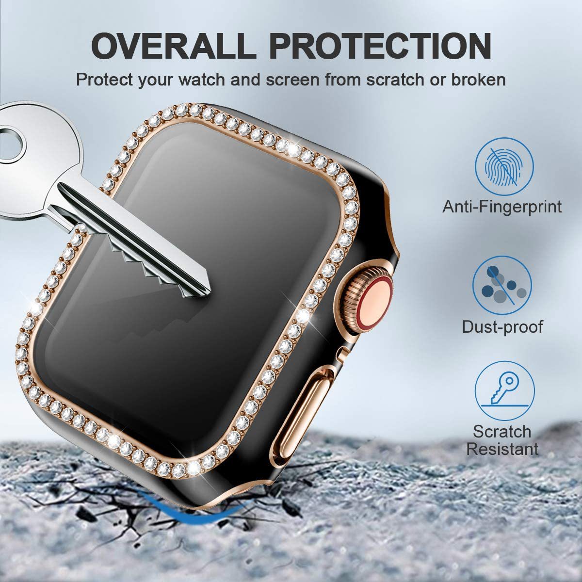 Bling Glass+Cover do Apple Wat – Smartwatch Band Accessories recenzja i cena