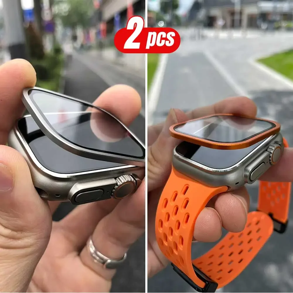 2 SZT. Tytanowa Metalowa Ramka – Smartwatch Straps & Accessories recenzja i cena