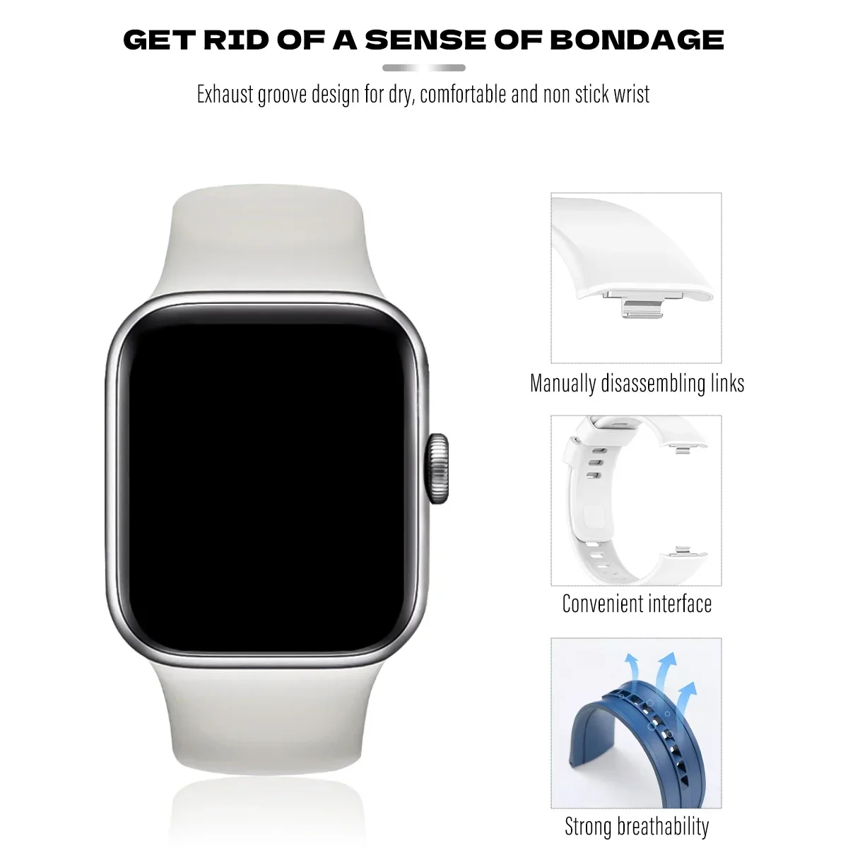 Oryginalny pasek silikonowy do – Smartwatch Band Accessories recenzja i cena