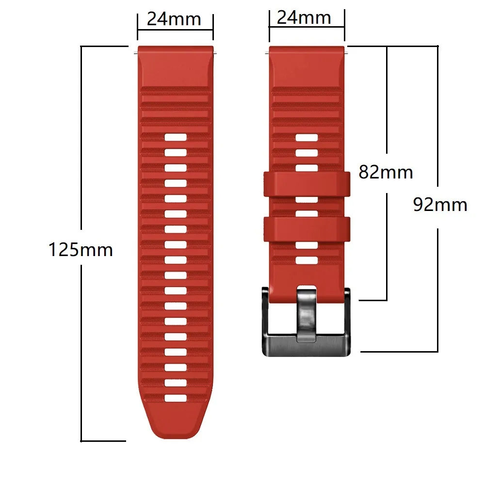 Silikonowy pasek do zegarka 24 – Smartwatch Straps & Accessories recenzja i cena