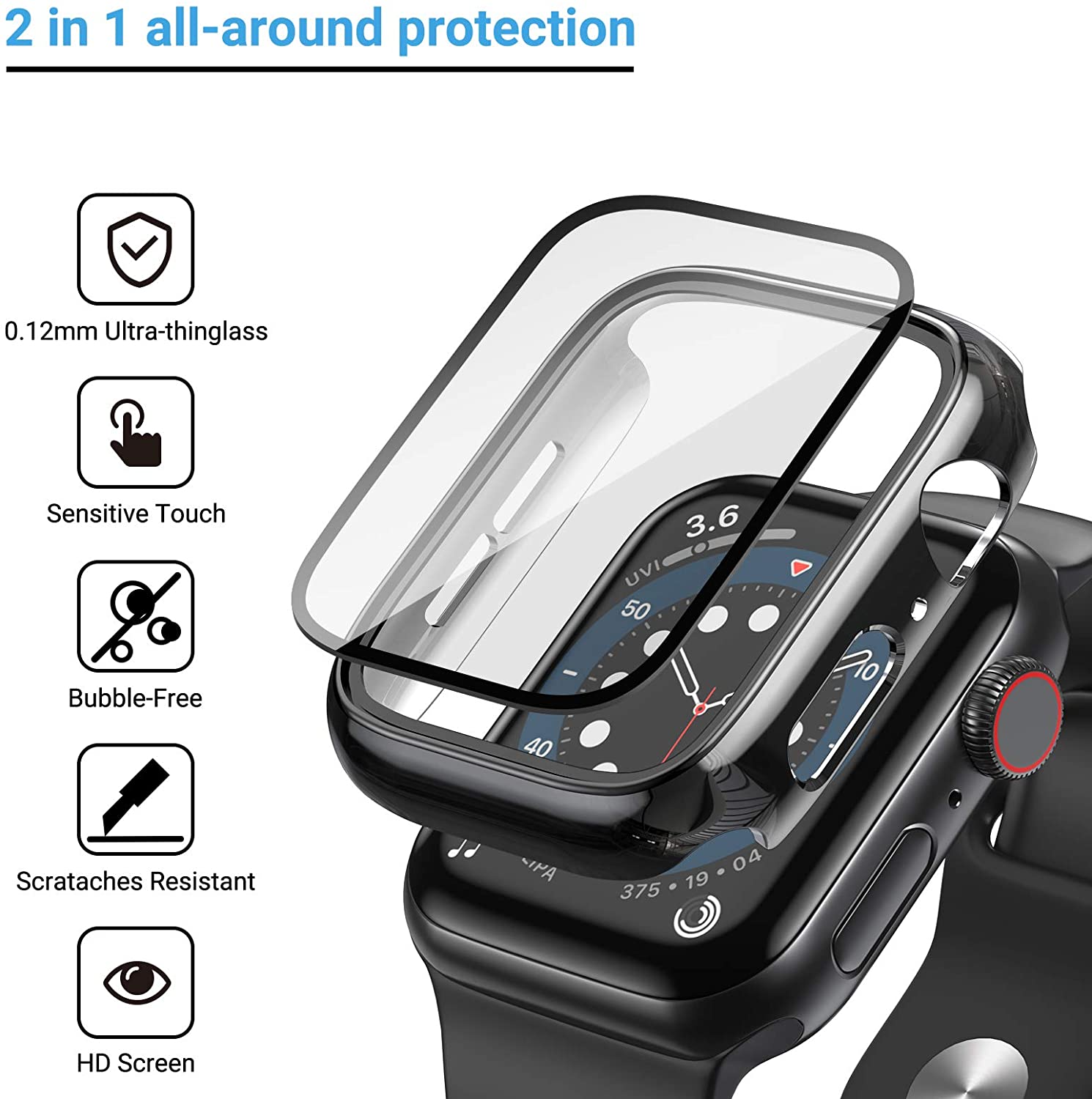 Szkło + osłona do etui Apple W – Apple Smartwatch Accessories recenzja i cena