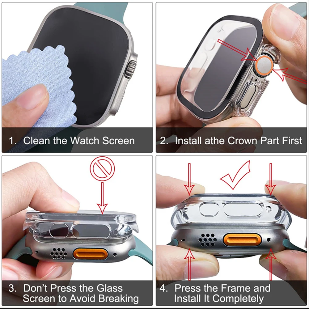 Szkło + etui do Apple Watch Ul – Smartwatch Band Accessories recenzja i cena